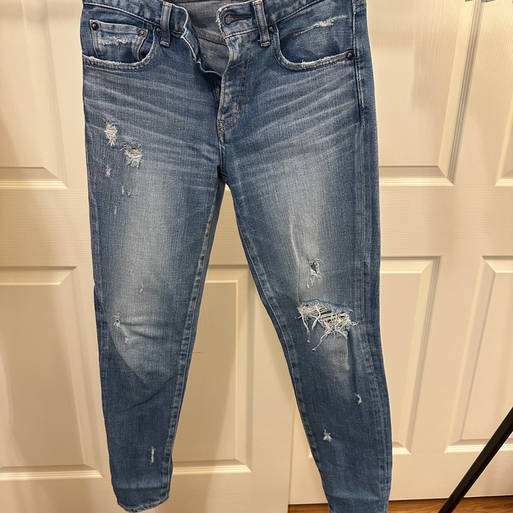 Moussy Distressed Blue Women's Jeans